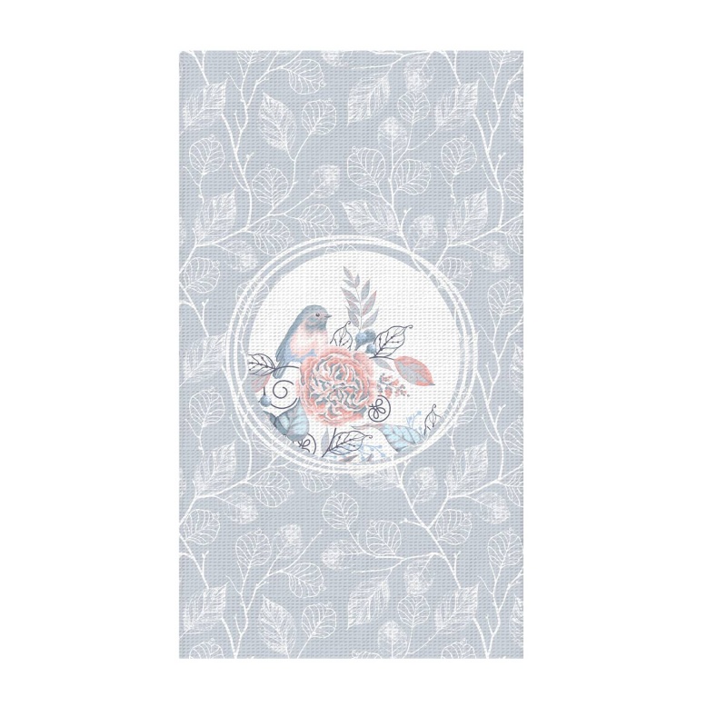 Набор полотенец "Птички" (Серый)