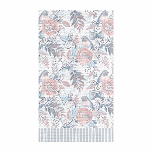 Набор полотенец "Птички" (Серый)